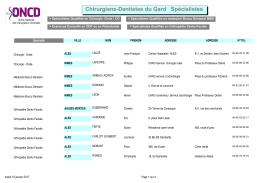 T&eacute;l&eacute;chargez le pdf - Ordre des chirurgiens dentistes du gard