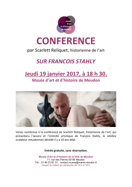 CONFERENCE Scarlett 18 janvier 2017