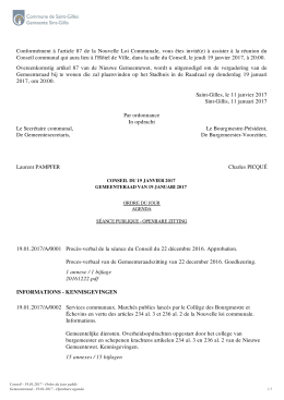 Le Bourgmestre-Président, De Burgemeester