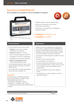 TESTS ANALYSES SoluTECH Compatibilité3