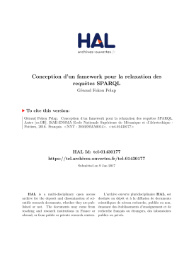 Conception d`un famework pour la relaxation des - Tel