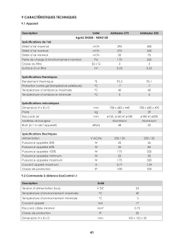41 9 caractéristiques techniques