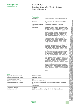 SMC1500I - OPS Schneider Electric