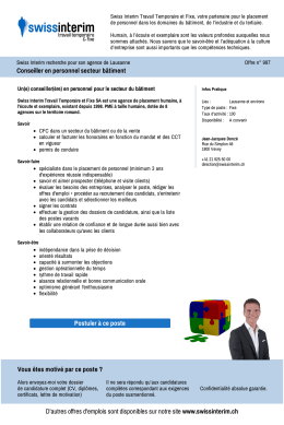 Conseiller en personnel secteur b&acirc;timent - PDF de l