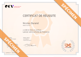 certificat de r&eacute;ussite