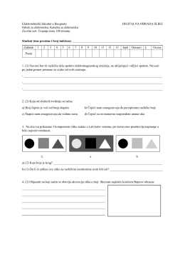 Page 1 Elektrotehnički fakultet u Beogradu DIGITALNA OBRADA