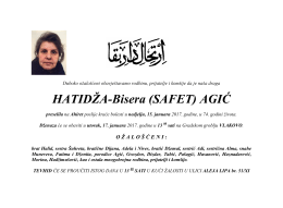 HATIDŽA-Bisera (SAFET) AGIĆ