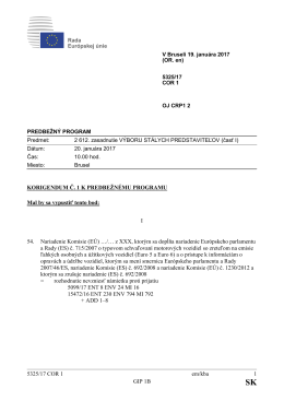 5325/17 COR 1 em/kba 1 GIP 1B KORIGENDUM Č. 1 K