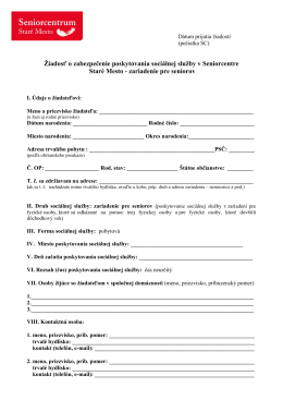 Seniorcentrum Staré mesto