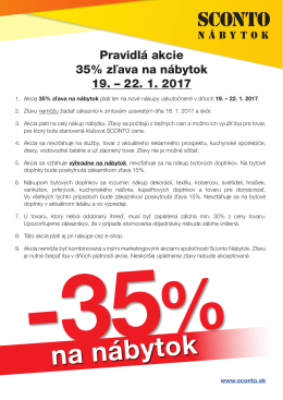 na nábytok - SCONTO NÁBYTOK