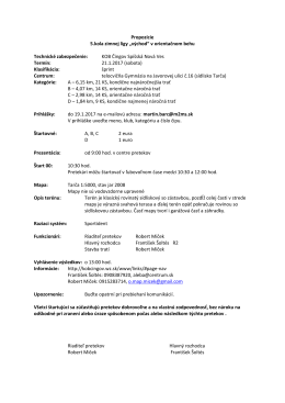 invitation - Slovensk&yacute; zv&auml;z orientačn&yacute;ch &scaron;portov