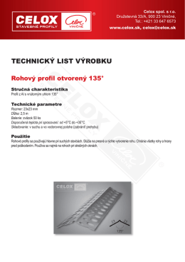 technick&yacute; list v&yacute;robku