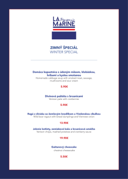 Stiahn&uacute;ť &scaron;peci&aacute;lne menu