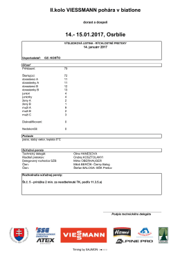 &scaron;printy ž+m - Biatlon