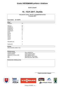 masák ž+m - Biatlon
