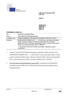 5192/17 jsk/MDS/kn 1 DGB 2B 1. Komisia 9. decembra 2016