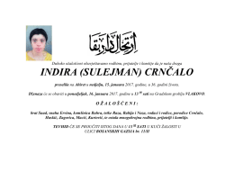 INDIRA (SULEJMAN) CRNČALO