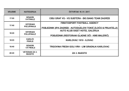 Raspored za 19. 01. 2017 - Nogometni Savez Karlovačke Županije