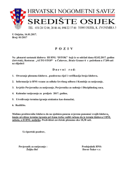 poziv - NS Osijek