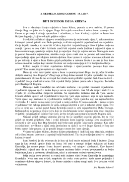 2. Nedjelja kroz godinu - Župa i sveti&scaron;te sv. Antuna Padovanskoga