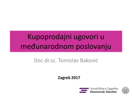 Kupoprodajni ugovori u međunarodnom poslovanju