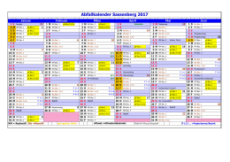 Abfallkalender Sassenberg 2017