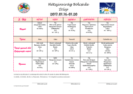 Tipegő étlap - bolcsi18.hu