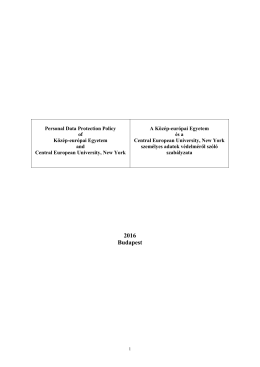 Data Processing Regulations - Official Documents