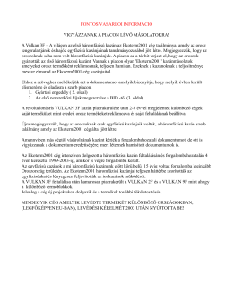 Fontos inform&aacute;ci&oacute; v&aacute;s&aacute;rl&oacute;knak!