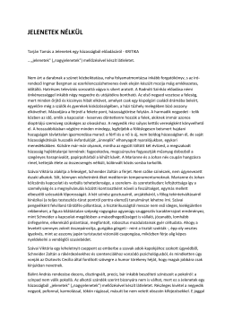 jelenetek nélkül - Radnóti Színház