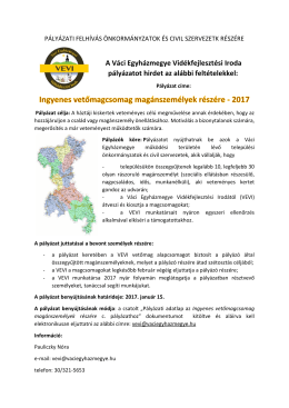 Ingyenes vetőcsomag magánszemélyek részére