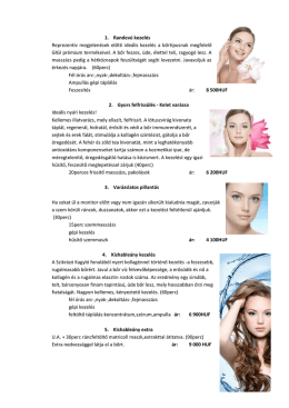 Kozmetikai csomagok