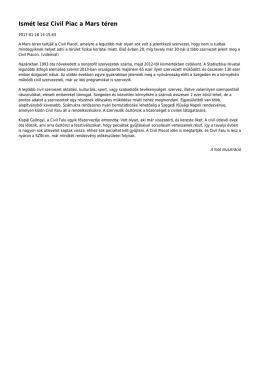 Ismét lesz Civil Piac a Mars téren