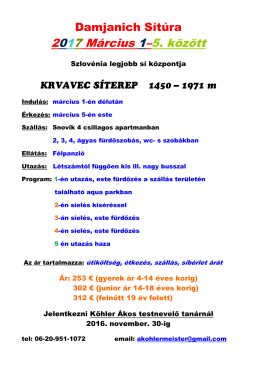 2017 Március 1–5. között
