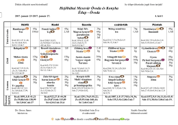 Hejőb&aacute;bai Mesev&aacute;r &Oacute;voda &eacute;s Konyha &Eacute;tlap