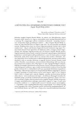 Hatos Pál: A műveltség és a szemérmes patriotizmus