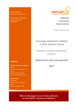 Vezetői kompetenciafejlesztői program
