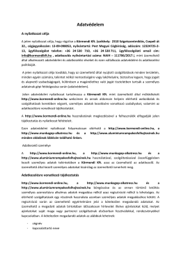 Adatvédelem