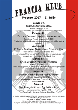 Francia klub féléves programjai