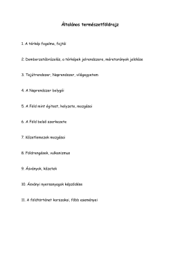 Általános természetföldrajz