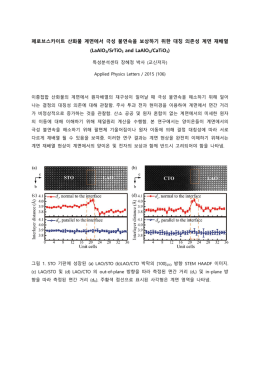 페로브스카이트 산화물 계면에서 극성 불연속을 보상