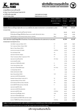 กองททน เปปดเค ตราสารหนนนระยะสสนน ณ วสนทนท30 ธสน