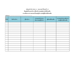 ความต  องการ/ความคาดหวังของผู  บริการและผู  มี