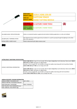 2226-c-ıgne-250-xx kapitone iğnesi hand tuftıng needle