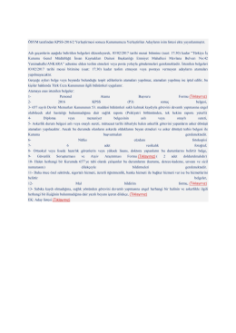 ÖSYM tarafından KPSS-2016/2 Yerleştirmesi sonucu