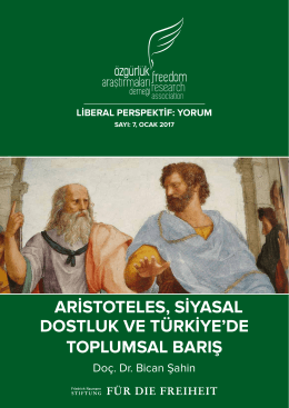 aristoteles, siyasal dostluk ve türkiye`de toplumsal barış