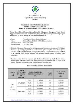 TC BAŞBAKANLIK Toplu Konut İdaresi Başkanlığı