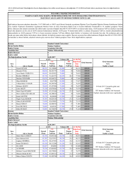 B - İstanbul Teknik &Uuml;niversitesi