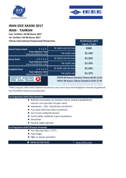 tahran - 212 Tur