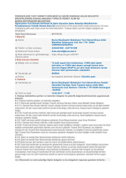 öğrencilere yurt hizmeti verilmesi ile şehir dışından gelen belediye